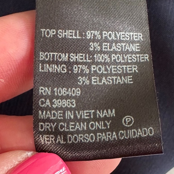 Tahari ASL Sleeveless Sheath Cocktail Dress Navy Blue 6 NWT Feminine Cocktail - Picture 13 of 15